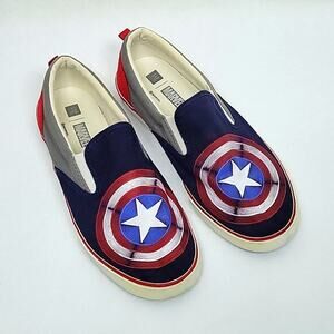 Gap x Marvel Captain America Slip On Canvas Shoes Size 7.5
